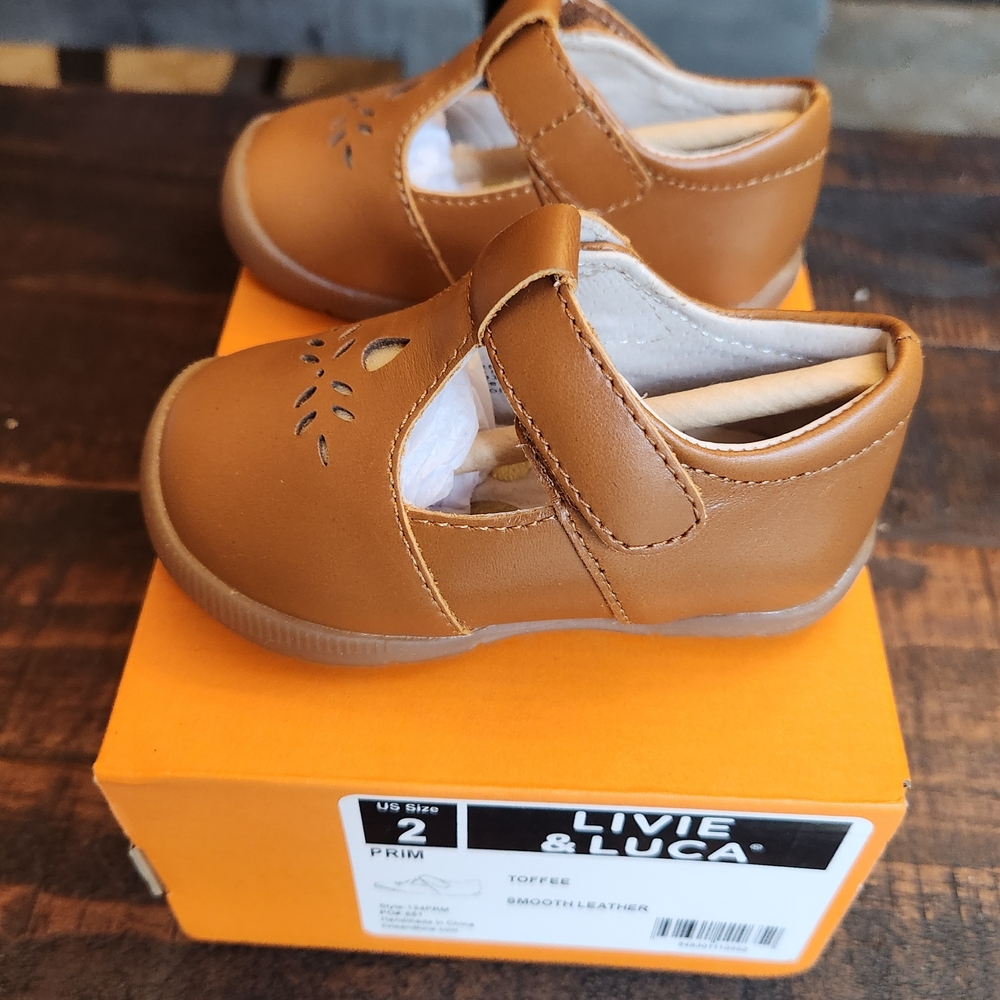 Livie & Luca Tan Baby Walker Shoes
